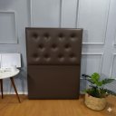 Ver imagem 3 de Cabeceira de Cama Box Solteiro - Corino Marrom