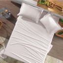 Ver imagem 2 de Jogo de Cama Solteiro 3 Peças Altenburg Toque Acetinado Branco