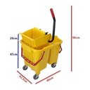 Ver imagem 2 de Balde Espremedor Carrinho De Limpeza Profissional Esfregão