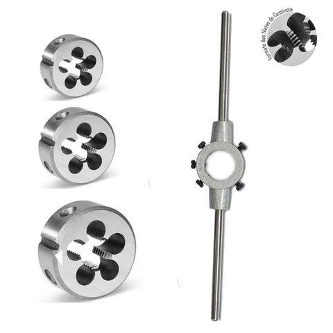 Kit Cossinete Hss M3 Ao M4 + Porta Cossinete 20x5
