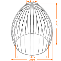 Cupula de Aramado Balloon Branca para Pendentes e Abajures - 2