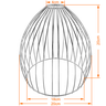 Cupula de Aramado Balloon Branca para Pendentes e Abajures - 2