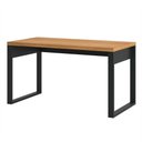 Ver imagem 4 de Mesa para Escritório Estilo Industrial F20 em Mdf Freijó Preto Fosco Dalla Costa