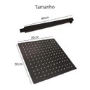 Ver imagem 5 de Ducha Chuveiro para Banheiro Inox 304 20x20 – Inox Preto - Gourmet