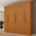 Ver imagem 1 de Guarda-Roupa Casal com 6 Portas e 4 Gavetas 180cm Multimóveis CR35483 Cinamomo