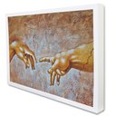 Ver imagem 2 de Quadro Decorativo Caixa Aquarela Moderna Tacolado Moldura Caixa 3cm Freijó com Vidro 30 X 40cm