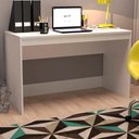 Ver imagem 2 de Mesa Escrivaninha B23 120 Cm Branco Novam