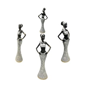 Escultura Africana Resina Objeto Decorativo de Luxo Grande Espressione Escultura Decorativa, Escultu