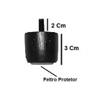 Ver imagem 2 de Kit 12 Pés Cama Box Baú Casal Modelo Mini 3 Cm de Altura Madeira Maciça Cor:preto