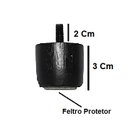 Ver imagem 2 de Kit 12 Pés Cama Box Baú Casal Modelo Mini 3 Cm de Altura Madeira Maciça Cor:preto