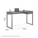 Ver imagem 3 de Mesa Home Office Escrivaninha Shine 1,20 Branco com Gaveteiro