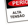 Placa de Sinalização Perigo Alta Tensão em Pvc - 2