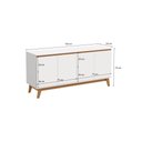 Ver imagem 2 de Aparador Kappesberg 4 Portas Branco 156cm