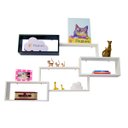 Ver imagem 3 de Nichos Quarto Bebê em MDF Branco / Preto - Kit 6 Peças