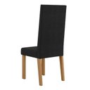 Ver imagem 7 de Sala de Jantar Isa 160cm Vidro 6 Cadeiras Laura Preto/Mel