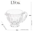 Ver imagem 7 de Molheira de Vidro Cristal Imperial para Servir Molhos 200ml Coberturas Azeite Mesa Posta Lyor