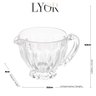 Molheira de Vidro Cristal Imperial para Servir Molhos 200ml Coberturas Azeite Mesa Posta Lyor - 7