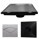 Ver imagem 1 de Ralo Oculto Discreto 30x30 Cola Piso Coletor Saída 4 Polegadas e Tela