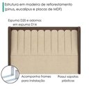 Ver imagem 5 de Cabeceira Casal 140 cm Lumina com Frame Linho Tca 210 Corino Tcs 721 Peer