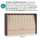 Ver imagem 6 de Cabeceira Casal 140 cm Lumina com Frame Linho Tca 210 Corino Tcs 721 Peer