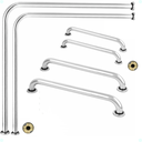 Ver imagem 1 de Kit Alças Barras de Apoio 2-70x70 1-alça 80cm 1-60cm e 2-alças de 30 Cm Banheiro Corrimão Vaso Único