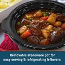 Ver imagem 6 de Elite Gourmet Panela Elétrica Slow Cooker 2 Quartos com Tampa de Vidro (preto)