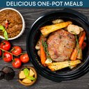 Ver imagem 7 de Elite Gourmet Panela Elétrica Slow Cooker 2 Quartos com Tampa de Vidro (preto)