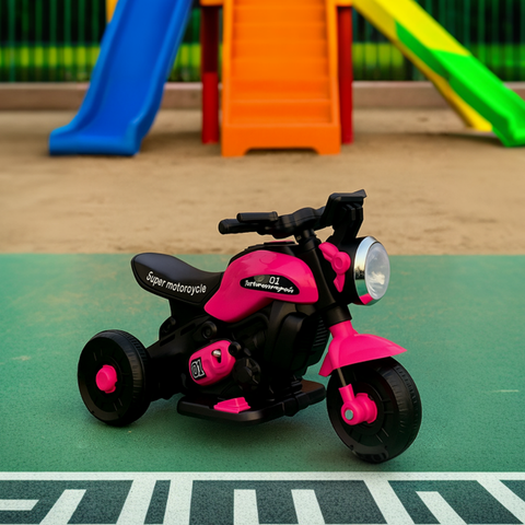 Mini Moto Elétrica Triciclo Infantil Zyppy 6v com Som e Música