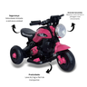 Mini Moto Elétrica Triciclo Infantil Zyppy 6v com Som e Música - 3