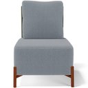 Ver imagem 6 de Kit 02 Poltronas Decorativas Sala de Estar Living Hungria L02 Couríssimo Verde Bouclê Cinza - Lyam L