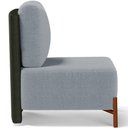 Ver imagem 7 de Kit 02 Poltronas Decorativas Sala de Estar Living Hungria L02 Couríssimo Verde Bouclê Cinza - Lyam L