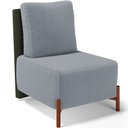Ver imagem 3 de Kit 02 Poltronas Decorativas Sala de Estar Living Hungria L02 Couríssimo Verde Bouclê Cinza - Lyam L