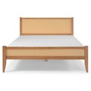 Ver imagem 3 de Cama Queen Inari Madeira Maciça com Palhinha 165,5cm x 197cm Caramelo Casavee
