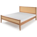Ver imagem 1 de Cama Queen Inari Madeira Maciça com Palhinha 165,5cm x 197cm Caramelo Casavee
