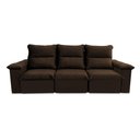 Ver imagem 6 de Sofá Retrátil Reclinável Paris 230cm Suede Velut com Molas Ensacadas - King House
