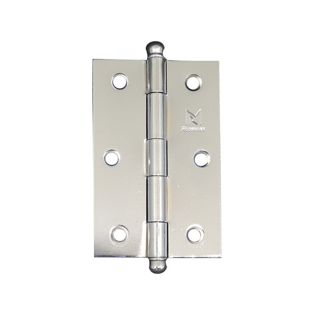 Dobradiça Leve 5300 2 1/2 Aço Cromado 6,5Cm - Rodrigues | MadeiraMadeira