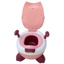 Ver imagem 4 de Troninho Lorben Infantil Desfralde Penico Portátil Corujinha Rosa