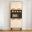 Ver imagem 1 de Armário Panaleiro de Cozinha Athenas 4 Portas Espaçoso e Funcional Mobilihouse