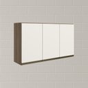 Ver imagem 6 de Armario Aereo 3 Portas Mdf 120 Cm Kali 12197 Carvalho Toq Off White Cetim Nicioli