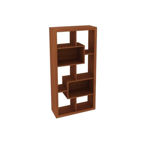 Estante Livreiro Casal E1712 c/ 2 Nichos Amêndoa - Tecno Mobili
