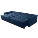 Ver imagem 3 de Sofá Retrátil e Reclinável 2,50m Mariah Veludo Azul Madelina Decor