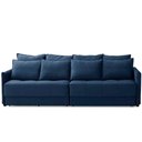 Ver imagem 6 de Sofá Retrátil e Reclinável 2,50m Mariah Veludo Azul Madelina Decor