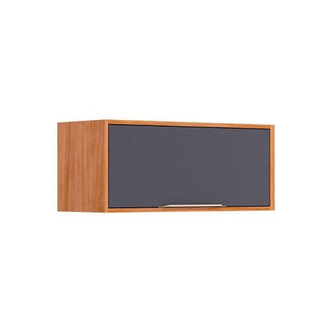 Armário de Geladeira P/ Cozinha Áurea C/ 1 Porta Basculante 80cm Cinamomo/titanium - Mgm
