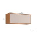 Ver imagem 4 de Armário de Geladeira P/ Cozinha Áurea C/ 1 Porta Basculante 80cm Cinamomo/titanium - Mgm