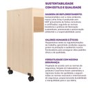 Ver imagem 6 de Escrivaninha MDF Artsy Casatema MadeiraOriginals