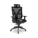 Ver imagem 1 de Cadeira Presidente Darix X+ Base Nylon Piramidal Slider Assento e Encosto Tela Braços 3d