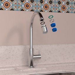 Arejador Articulado para Torneira de Cozinha Blukit Cromado - 2