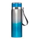 Ver imagem 1 de Garrafa Térmica 1l Inox Academia Trilha Vedação Azul 29,2cm