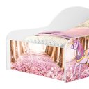 Ver imagem 5 de Mini Cama Infantil 148x68cm Personagens Carruagem Rosa Z53 - Mpozenato