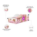 Ver imagem 3 de Mini Cama Infantil 148x68cm Personagens Carruagem Rosa Z53 - Mpozenato